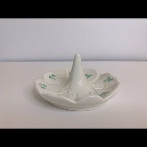 Belleek Shamrock Ring Holder
